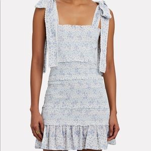 ISO loveshackfancy belle smocked floral mini dress